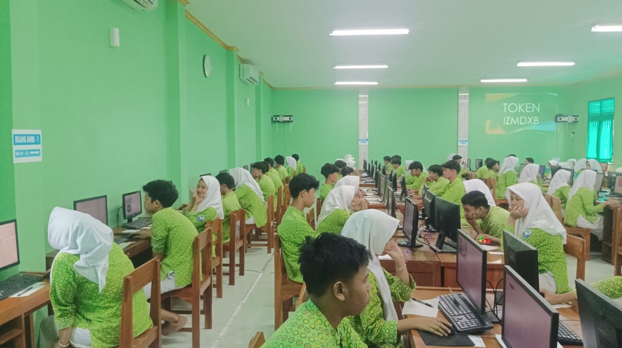 Try Out ASPD Disdikpora Hari Ketiga Kelas IX MTsN 9 Bantul Berjalan Lancar